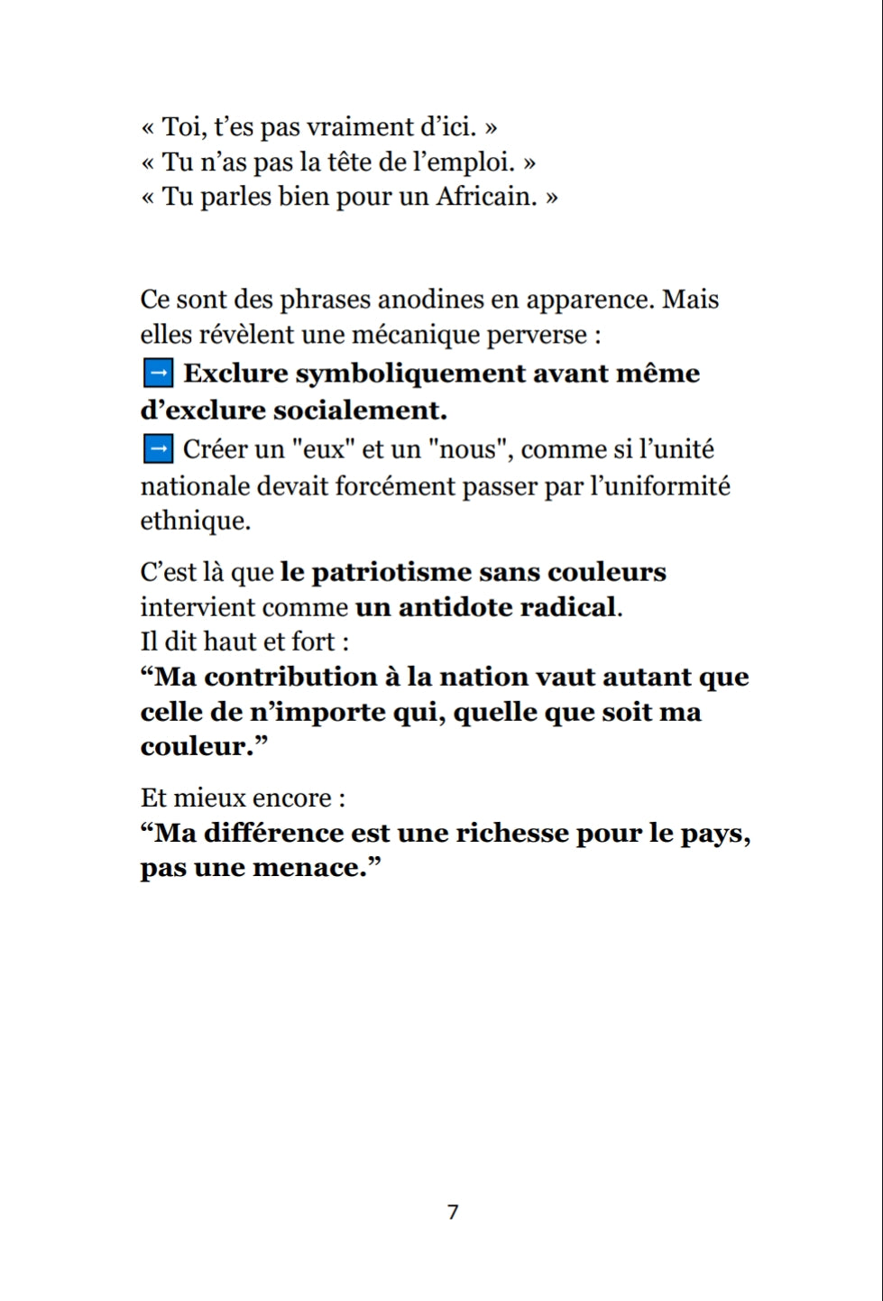 EBOOK : LE PATRIOTISME N'A PAS DE COULEUR 🇫🇷