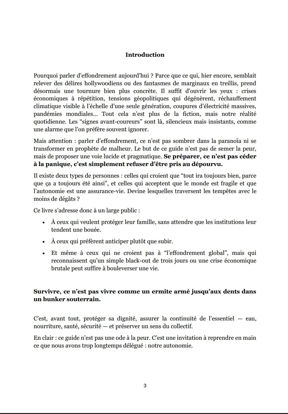 E-BOOK : COMMENT SURVIVRE A L'EFFONDREMENT ?