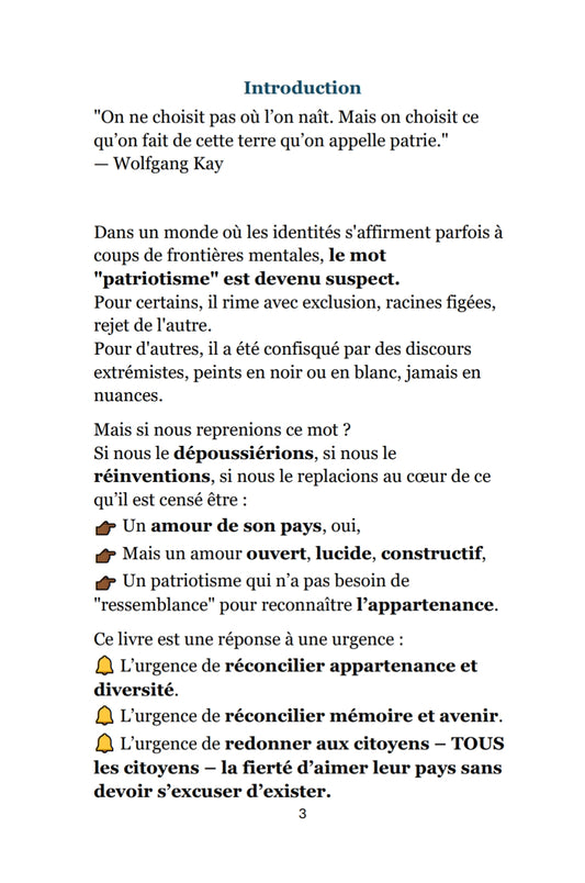 EBOOK : LE PATRIOTISME N'A PAS DE COULEUR 🇫🇷